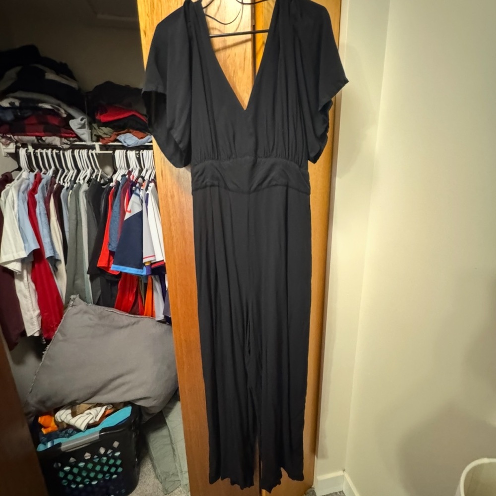 Old Navy Black Maxi Jumpsuit